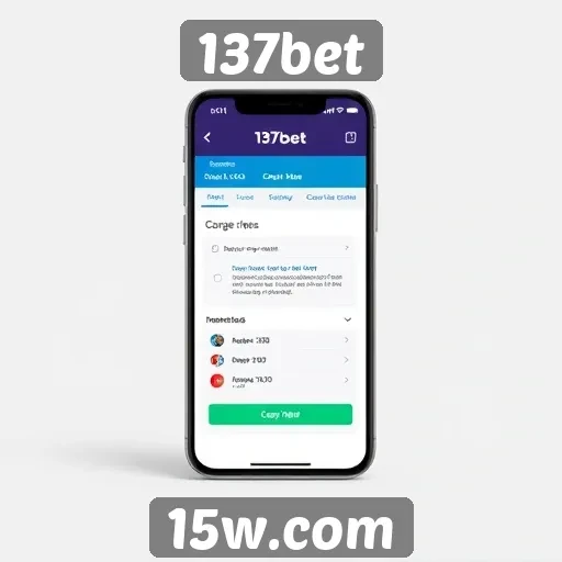 Interface do usuário do 137bet em dispositivos móveis